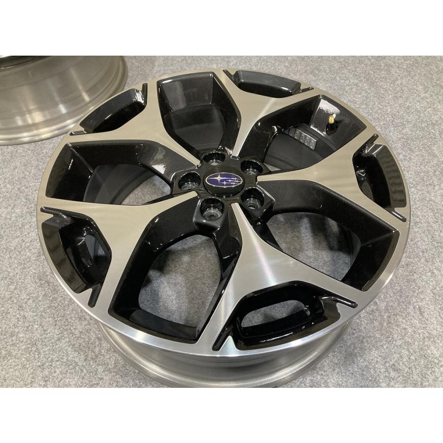 美品 スバル フォレスター 純正 18インチ 7J +48 PCD100 5H 4本セット