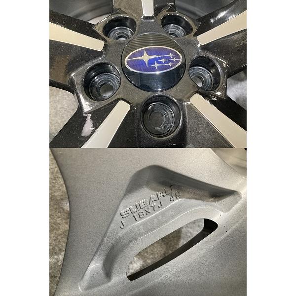 美品 スバル フォレスター 純正 18インチ 7J +48 PCD100 5H 4本セット