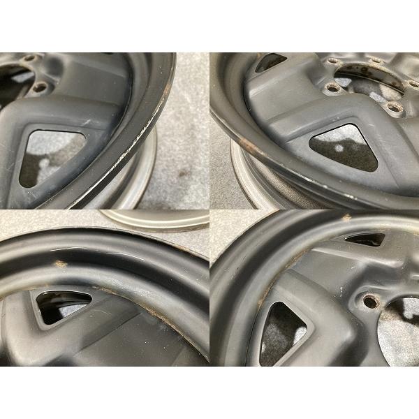 ジムニー純正16インチ5.5Jインセット22 PCD139.7-5H☆マットブラック仕様☆中古ホイール4本セット！ 4本SET 会社宛 送料無料 16×5.5J スズキ ジムニー 純正 スチール