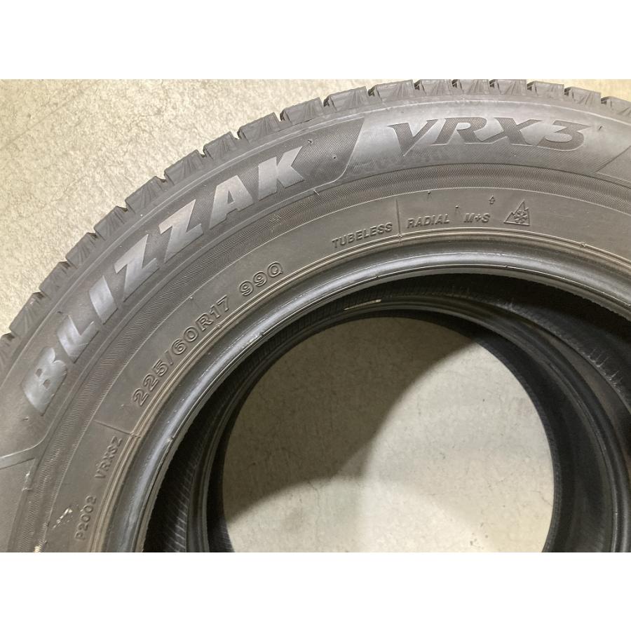 溝あり BRIDGESTONE BLIZZAK VRX3 225/60R17 2本セット ブリヂストン 