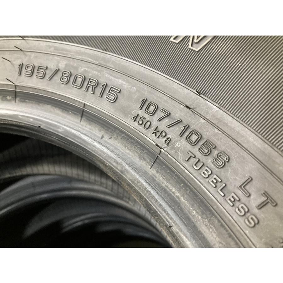 新車外し '25年製 DUNLOP SP175N 195/80R15 107/105S LT 4本セット