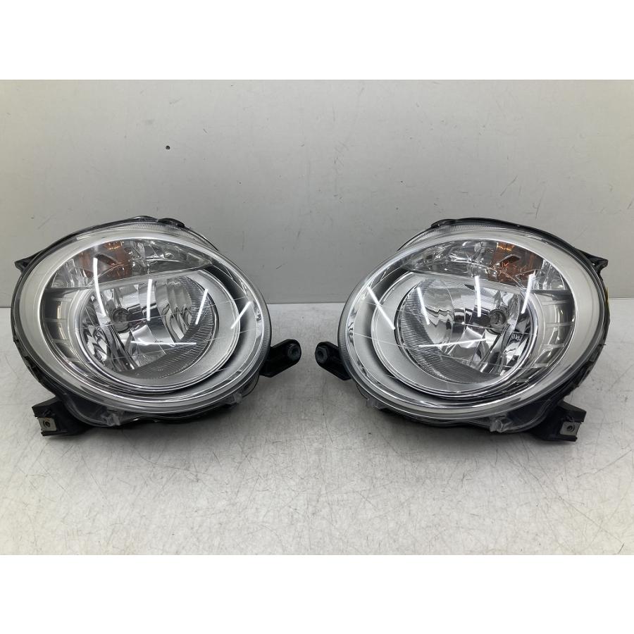 フィアット500純正ヘッドライト左右セット(ハロゲン)左ハンドル車用カットライン 美品 取付OK フィアット500 31209 純正 ハロゲン ヘッドライト 左右