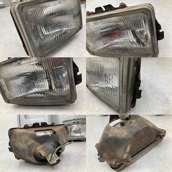 シボレー シェビーバン 純正 ヘッドライトベゼル 角目 4灯 左右 セット