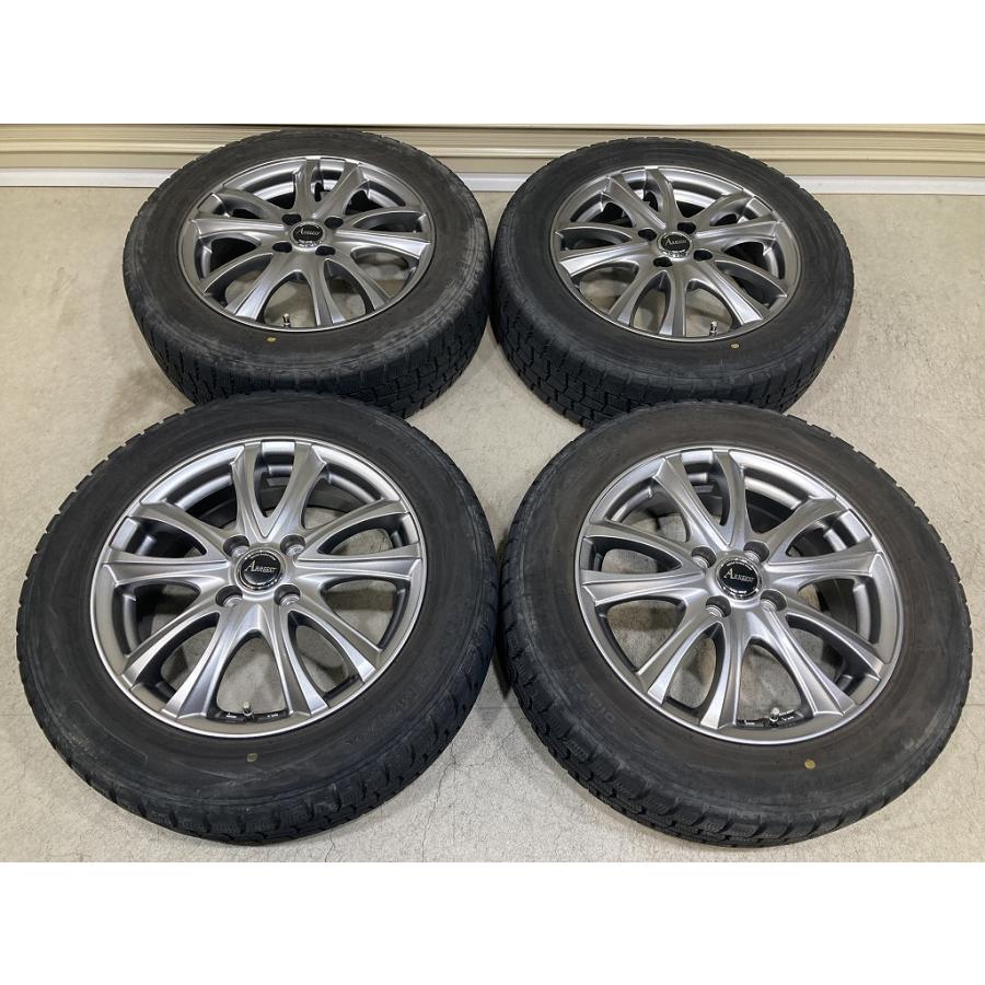 ARREEST 15インチ 5.5J +42 PCD100 4H DUNLOP WM01 175/65R15 4本 フィット スイフト ...
