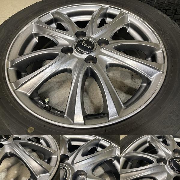 ARREEST 15インチ 5.5J +42 PCD100 4H DUNLOP WM01 175/65R15 4本 フィット スイフト ...