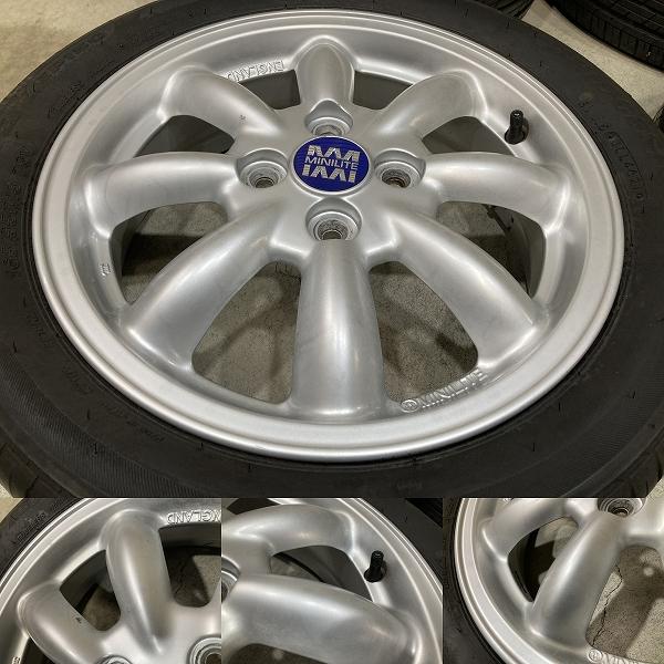 バリ溝 '21年製 ダイハツ MINILITE 15インチ 4.5J +45 PCD100 4H BS