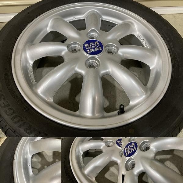 バリ溝 '21年製 ダイハツ MINILITE 15インチ 4.5J +45 PCD100 4H BS