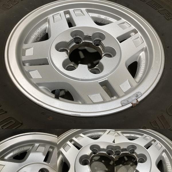トヨタ 70ランクル 純正 15インチ 7J +10 PCD139.7 6H 31×10.50R15 LT