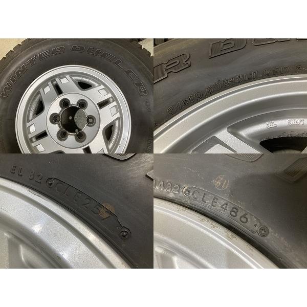 トヨタ 70ランクル 純正 15インチ 7J +10 PCD139.7 6H 31×10.50R15 LT