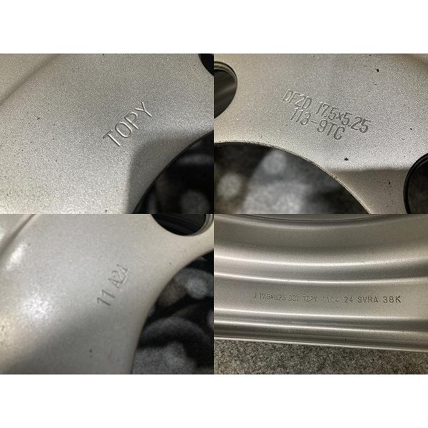 新車外し トヨタ ダイナ 純正 TOPY スチールホイール 鉄 DF2D 17.5