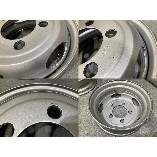 新車外し トヨタ ダイナ 純正 TOPY スチールホイール 鉄 DF2D 17.5