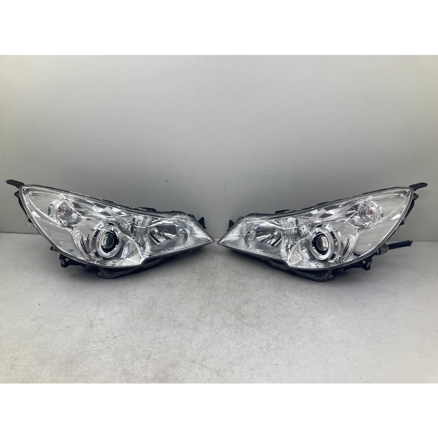 美品 割れ無 点灯OK BM9 前期 レガシィ 純正 HID ヘッドライト 左右