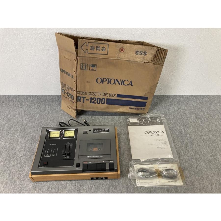 未使用 SHARP RT-1200 OPTONICA ステレオ カセットテープ デッキ 当時物 希少 昭和家電 (YA3001)