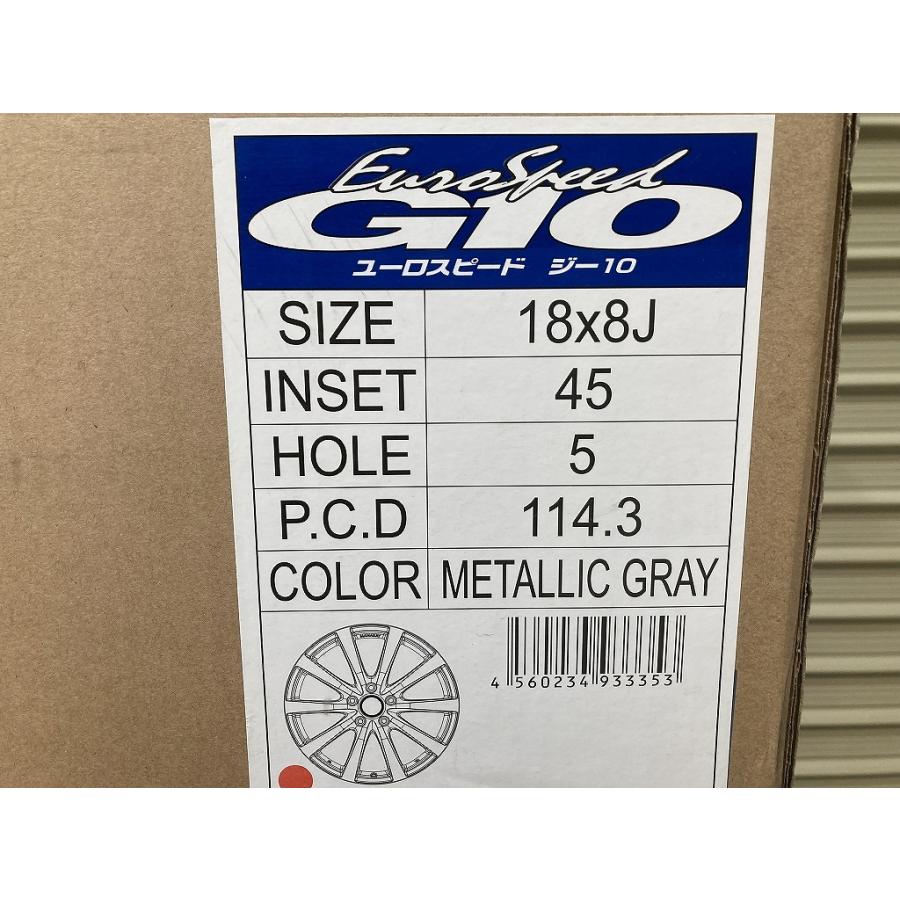未使用 4本set MANARAY SPORT ユーロスピード G10 18インチ 8J +