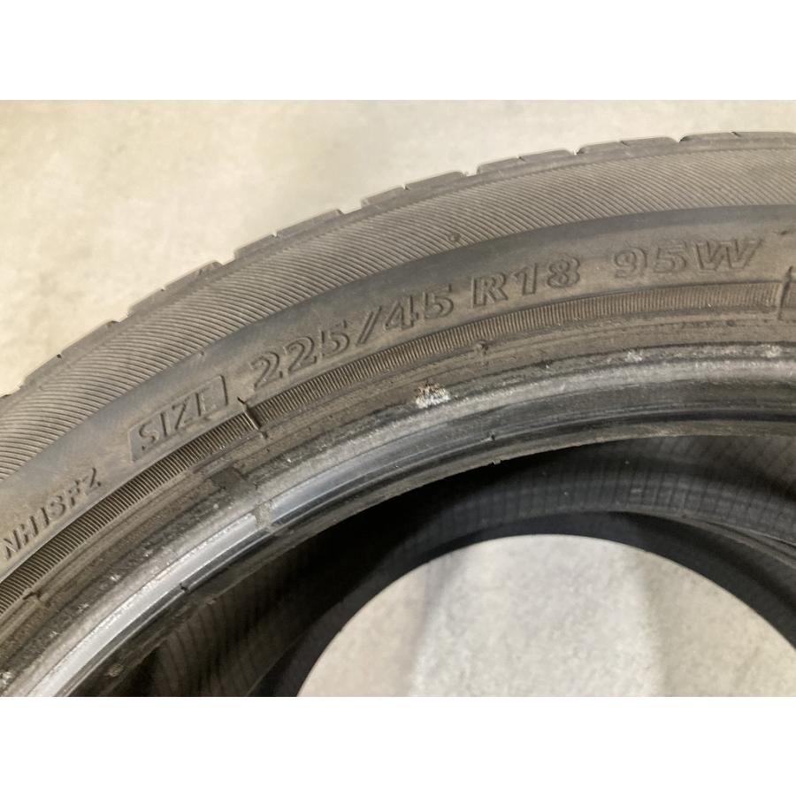 バリ溝 BRIDGESTONE ECOPIA NH100 225/45R18 2本セット ブリヂストン 