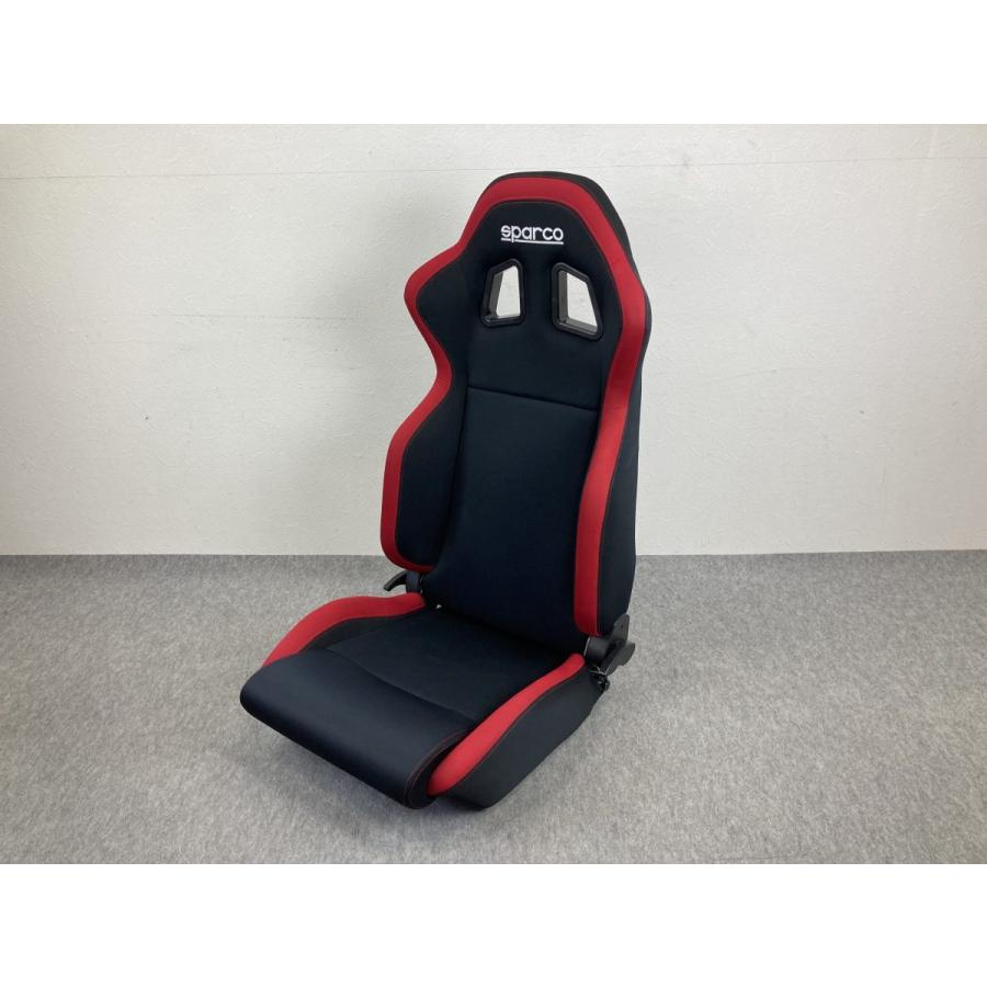 Sparco セミバケットシート 2脚セット 黒/赤R100