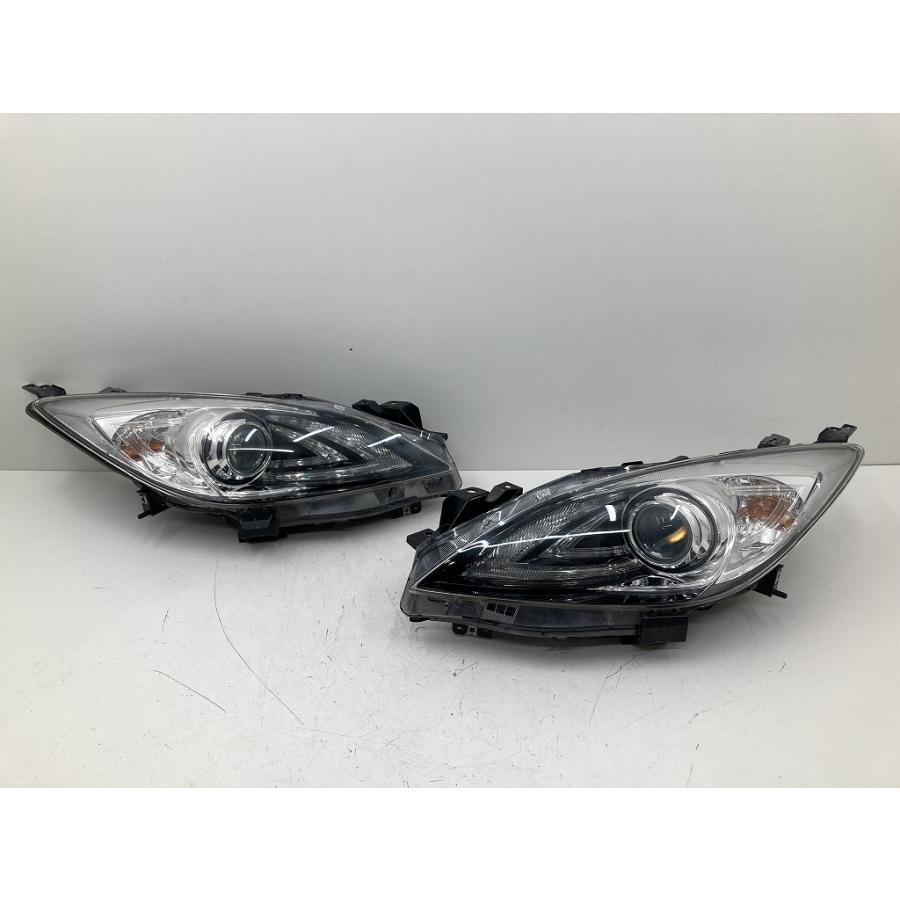美品 割れ無 点灯OK BL5FP アクセラ 純正 HID ヘッドライト 左右セット