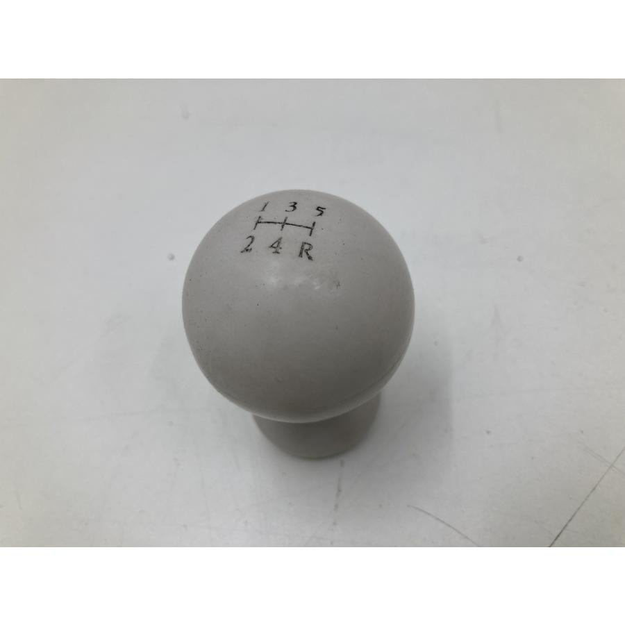 割れ無 日産 PK10 パオ 純正 5MT シフトノブ 白 5速マニュアル (YK1016