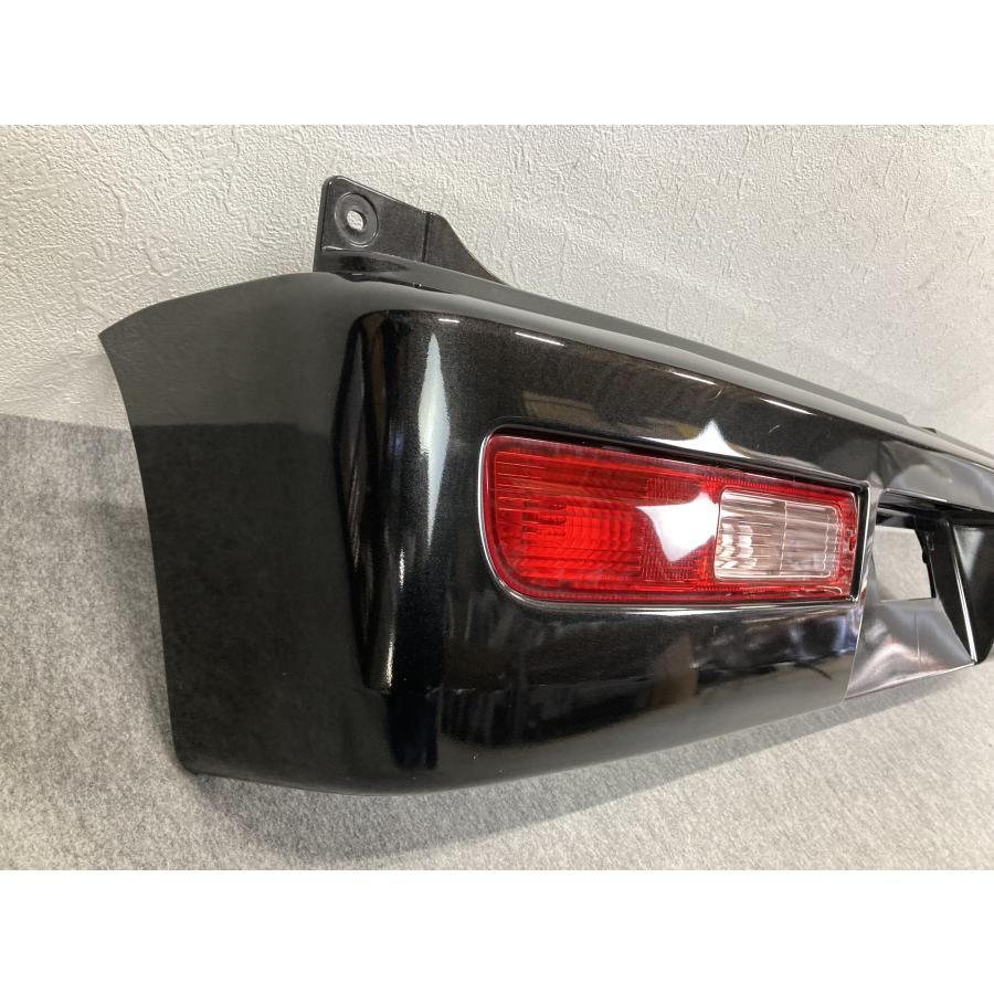 割れ無 S331V ハイゼットカーゴ 純正 リアバンパー X07 ブラックマイカ