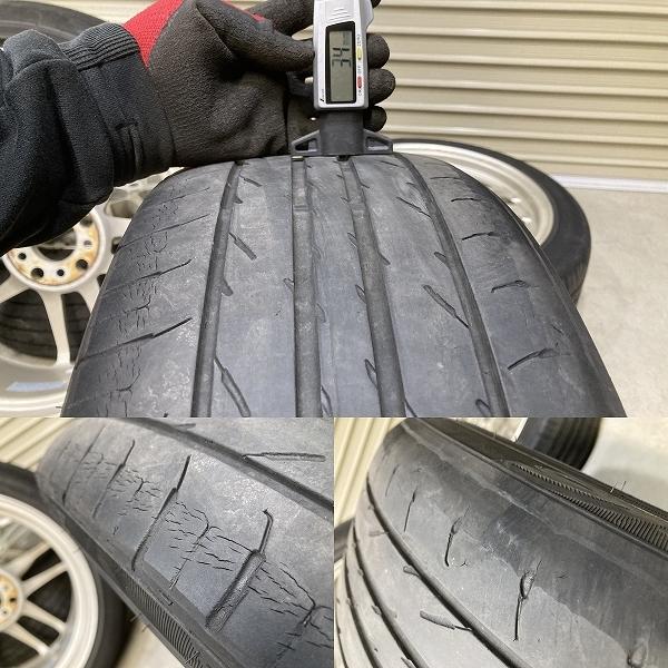 鍛造アルミ軽量レーシングハートCP035、17インチタイヤセット（じょっける専） 鍛造 軽量 Racing Hart CP-035 17インチ 7.5J +48 PCD100 5H 4本セット
