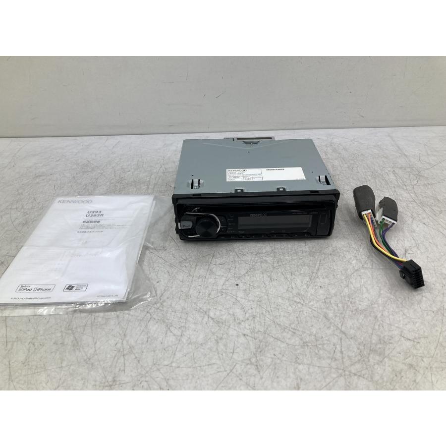 割れ無 動作OK ダイハツ 純正OP KENWOOD CDプレイヤー U393D 08600