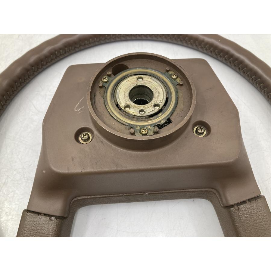 当時物 トヨタ 10ソアラ 純正 ステアリング ハンドル レザー (YV1053