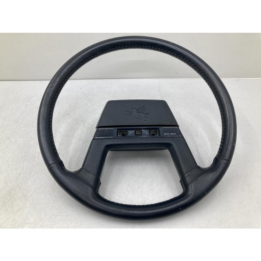当時物 トヨタ 10ソアラ 純正 ステアリング ハンドル レザー (YV1054