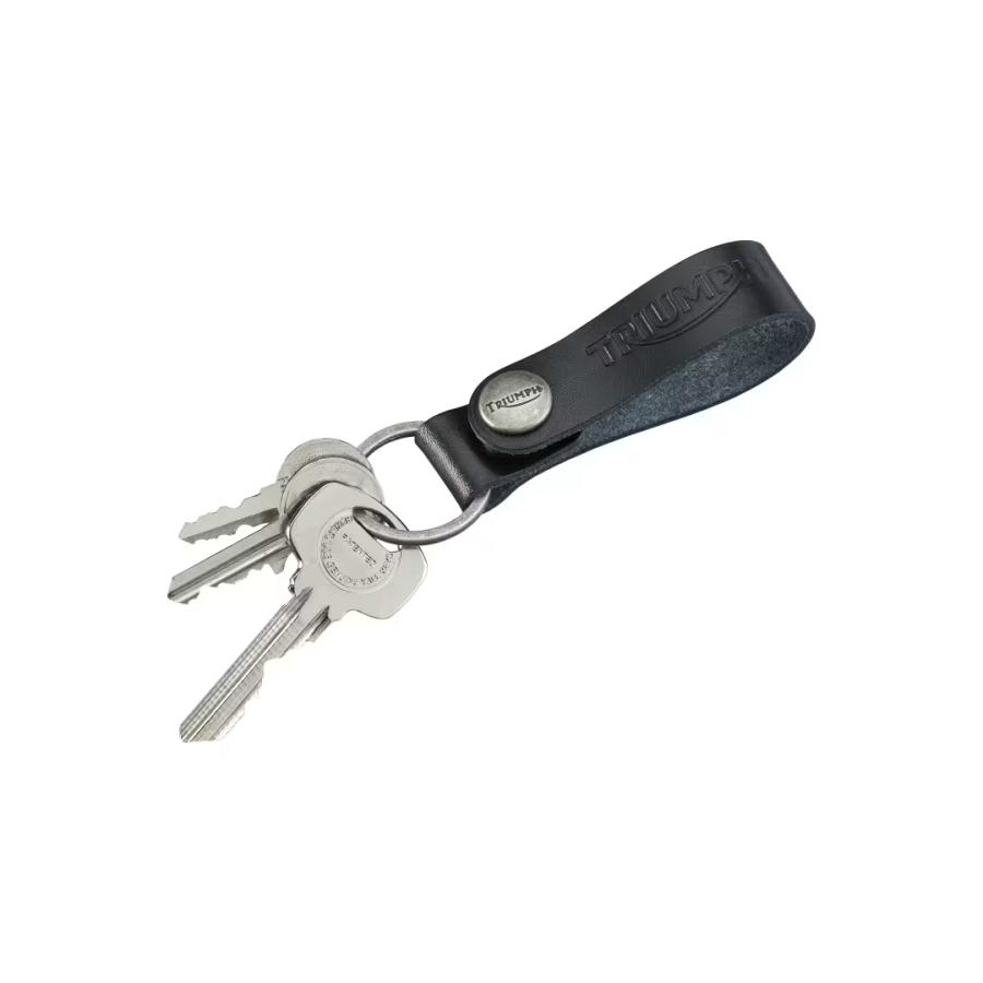 TRIUMPH トライアンフ 正規品 Leather Keyring MACA25012 : アンフィニ