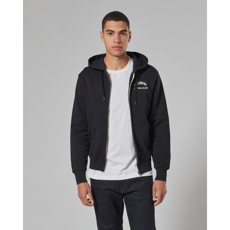 【未使用】TRIUMPH トライアンフ フルジップ パーカー 黒 M TRIUMPH トライアンフ 純正品 Dolan Full Zip Hoodie black MSWS2342