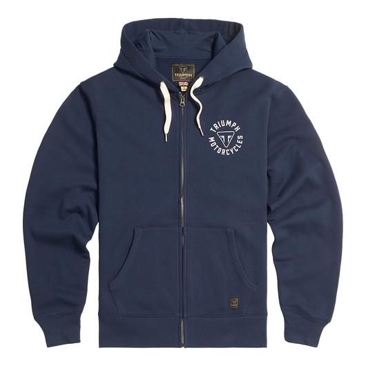 TRIUMPH トライアンフ 純正品 DIGBY FULL ZIP-HOODIE NAVY / BONE 