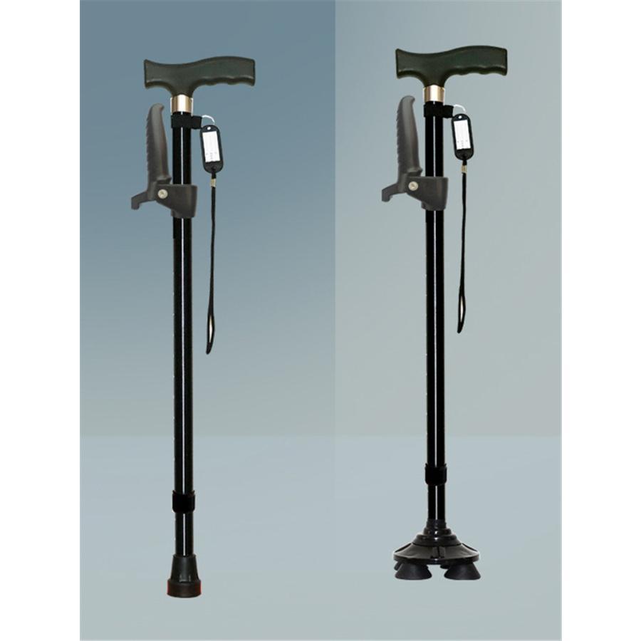 杖 介護 自立式 ステッキ 軽量 10段階調整 伸縮式 4点杖 滑り止め アルミ 歩行補助 コンパクト 補助ハンドル付き 女性 男性 敬老の日 母の日 プレゼント |  | 06