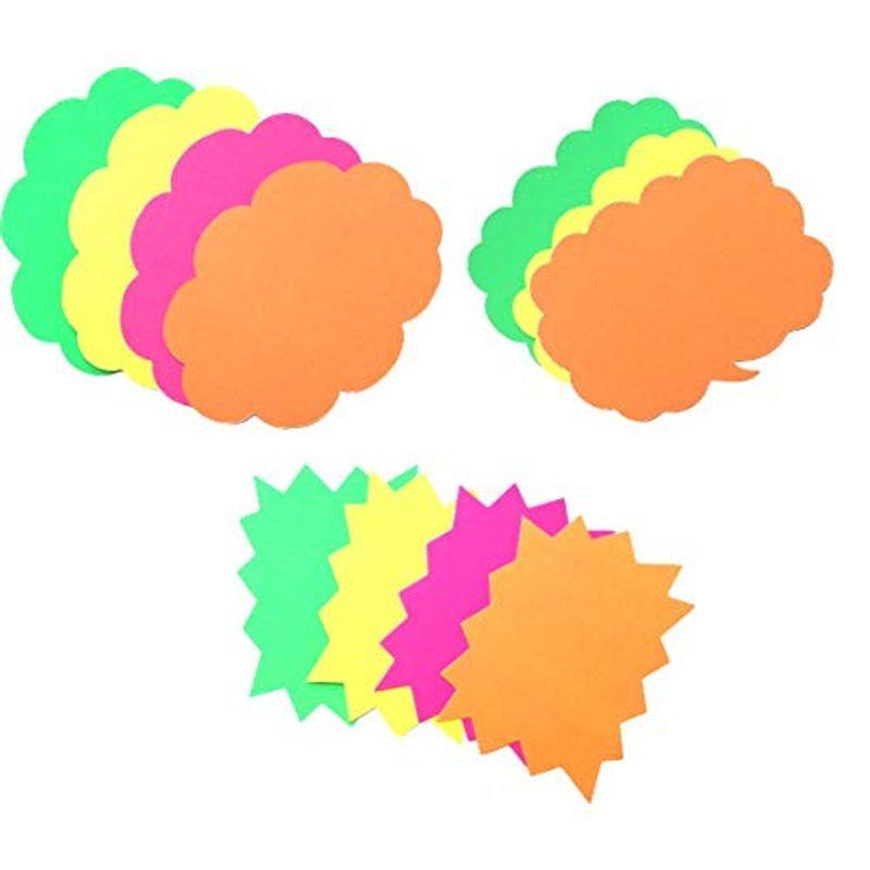 激安特価 2904 Ppls Pop ポップカード 抜型カード 雲形 吹き出し トゲ型 4色 アソート 55枚 Lサイズ Shipsctc Org