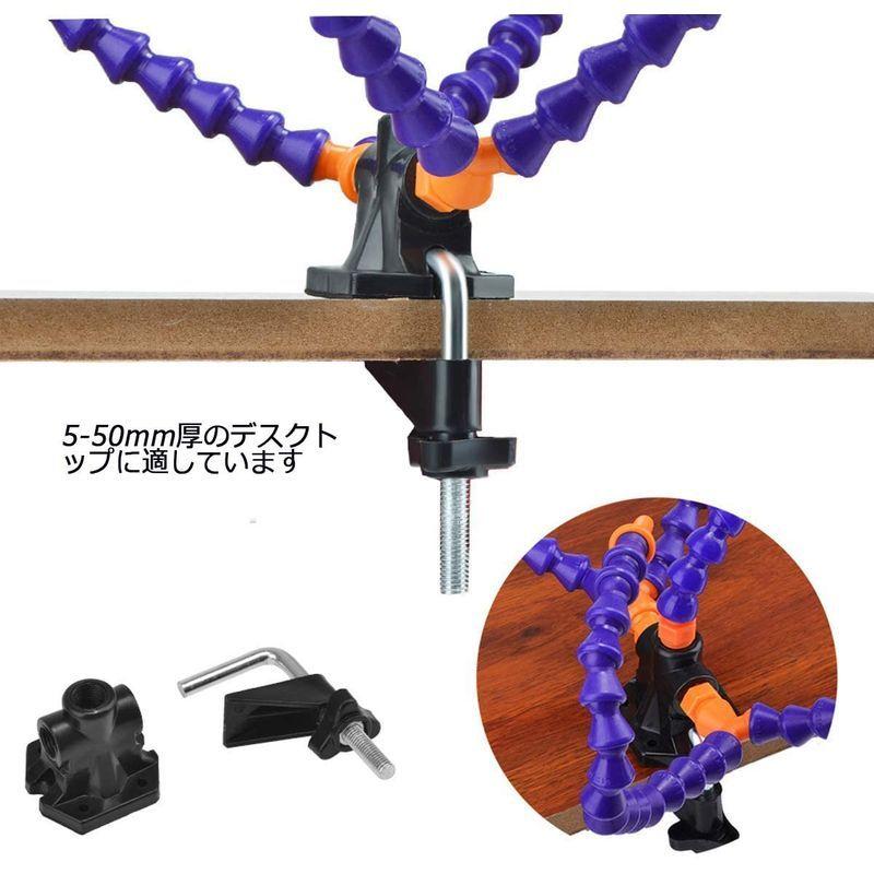 フレキシブル助けの手 サードハンド 溶接修理フレーム はんだ付け道具 アクセサ はんだごてアクセサリツールキット はんだ付けクリップ 永遠の定番モデル はんだ