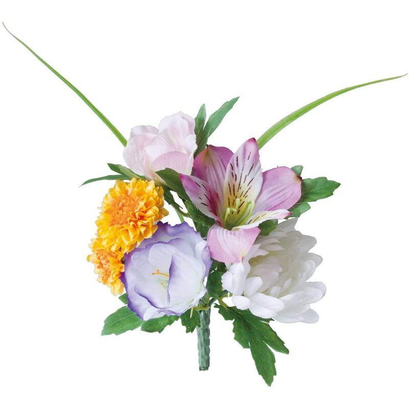 ポピー Popy 造花 仏壇用トルコキキョウブッシュ ミックス 全長17cm 幅14cm Fp 0797mix 交換無料