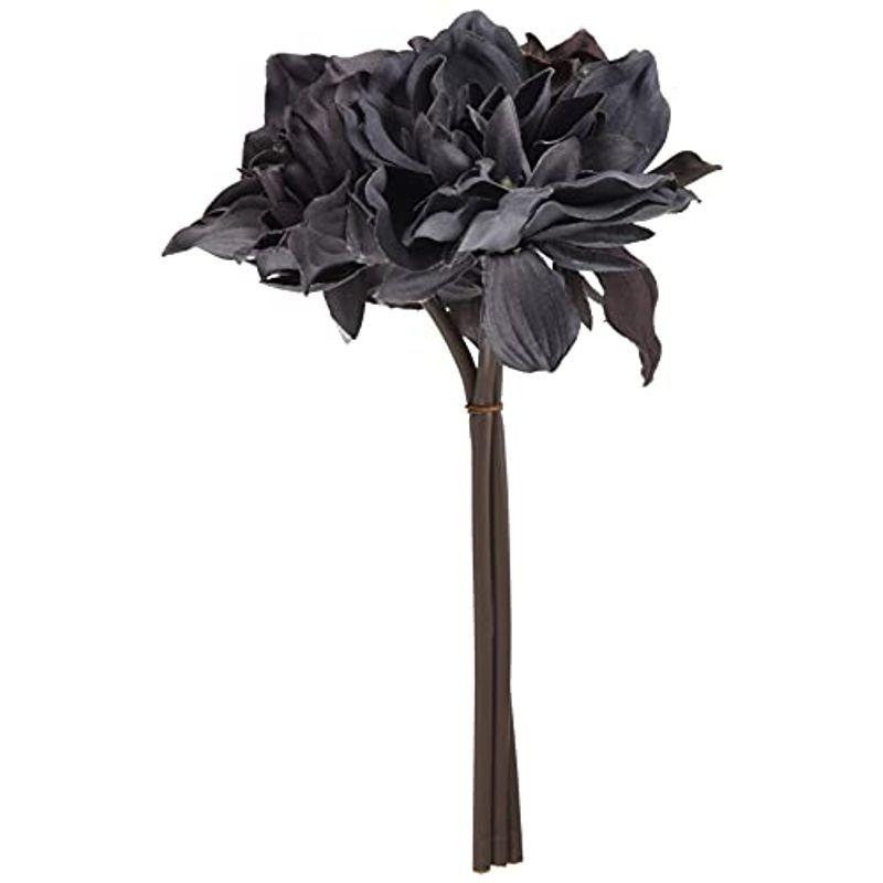 498円 セール特別価格 Asca 造花 ダリア 1束3本 全長cm 直径11cm 花径9cm グレイブラウン A 063b