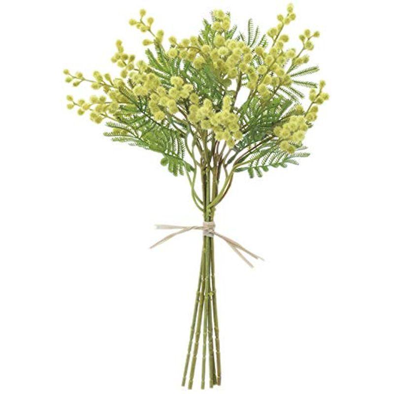 602円 国内正規総代理店アイテム Asca 造花 ミモザバンチ イエローグリーン 全長38cm A 010g