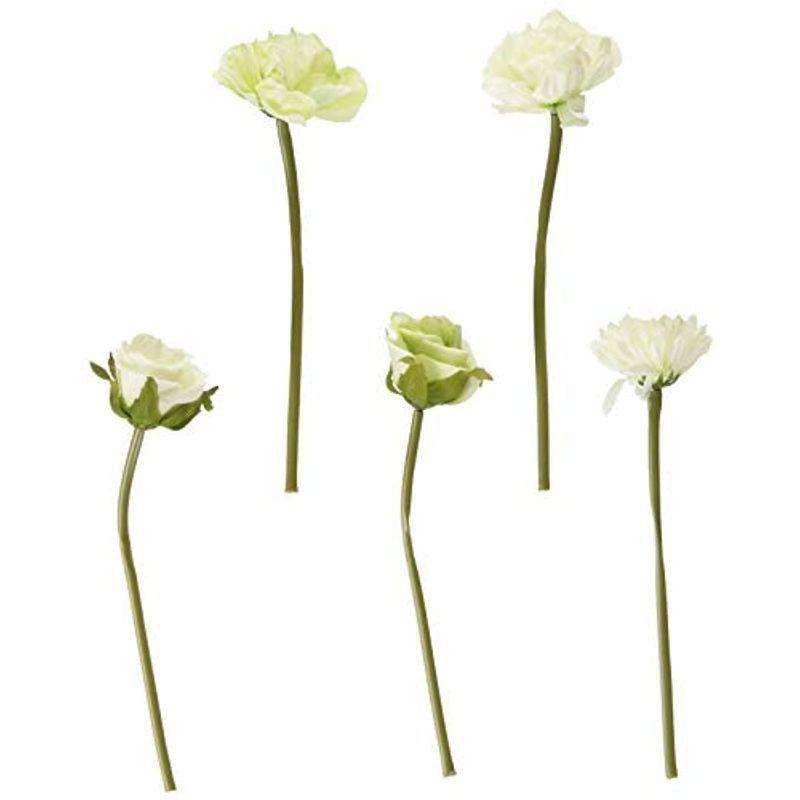 484円 激安超特価 Asca 造花 ミックスフラワーブーケ ホワイト