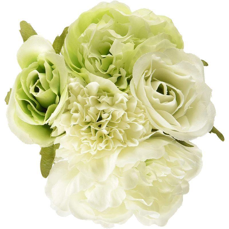 484円 激安超特価 Asca 造花 ミックスフラワーブーケ ホワイト