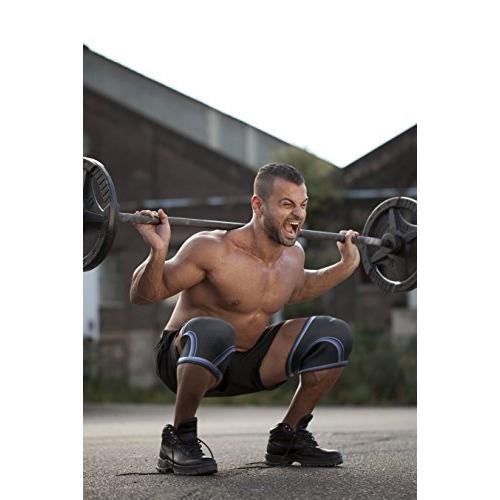 春夏新作 CrossFit & Powerlifting Weightlifting, for Compression & Support Pair) (1 Brace Knee Premium 7mm (X-large)並行輸入品 Sleeve Neoprene 膝用