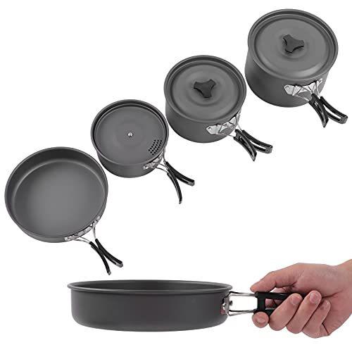【超目玉】 Camp 01 Cooking Picnics並行輸入品 for Set Cookware Portable Kit Mess Cookware Camping Set, クッカーセット