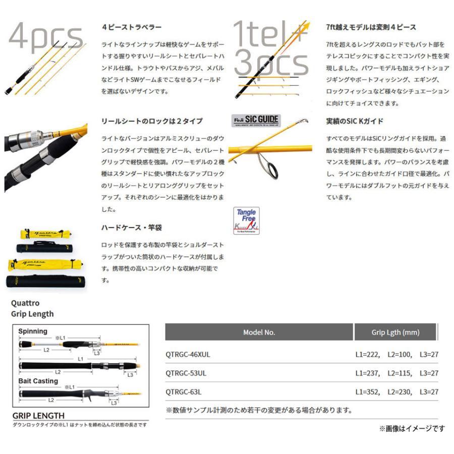 アングラーズリパブリック ○パームス クワトロ QTRGC-46XUL 4ピース
