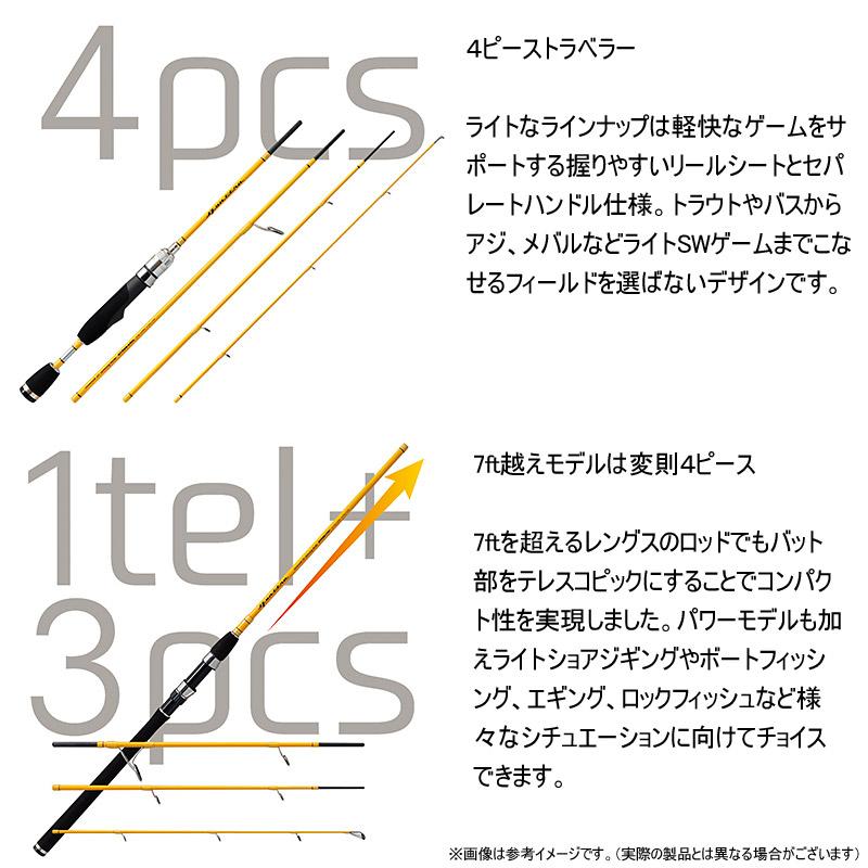 アングラーズリパブリック ○パームス クワトロ QTRGC-53UL/W1 ウッド
