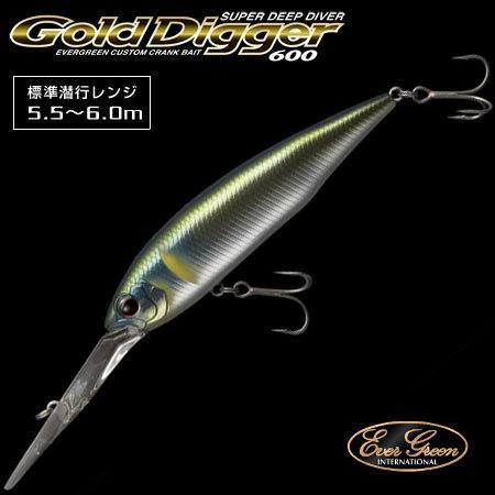 エバーグリーン　ゴールドディガー600 4個セット コンバットルアーズ ○エバーグリーン EVERGREEN ゴールドディガー600