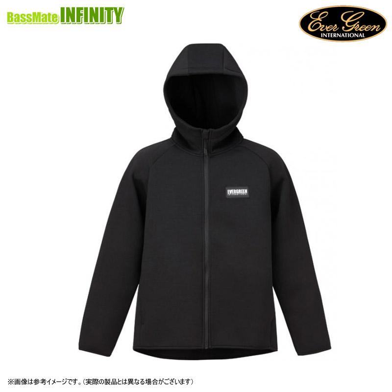 ●エバーグリーン EVERGREEN　EGライトウォームフルジップパーカー (ブラック) 【bkin】 EverGreen（エバーグリーン） ○エバーグリーン EVERGREEN EGライト