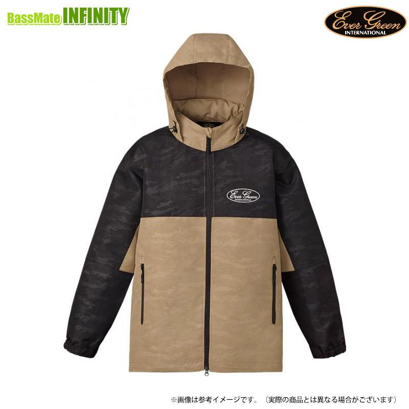 ●エバーグリーン EVERGREEN　E.G.シェルパーカー ベージュ／ブラック EverGreen（エバーグリーン） ○エバーグリーン EVERGREEN E.G.シェル