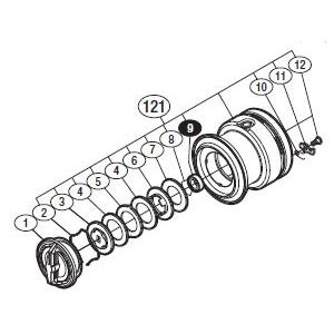 SHIMANO 12エクスセンスCI4+ C3000HGM 純正スプールもあり シマノ（SHIMANO） ○シマノ 12エクスセンス CI4＋ C3000HGM(030054)用