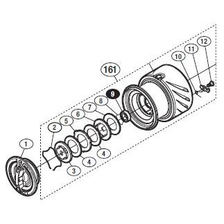 シマノ ○シマノ 14ステラ3000HG(032478)用 純正標準スプール (パーツ 