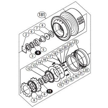 シマノ（SHIMANO） ○シマノ 15 ツインパワーSW 14000XG (033239)用