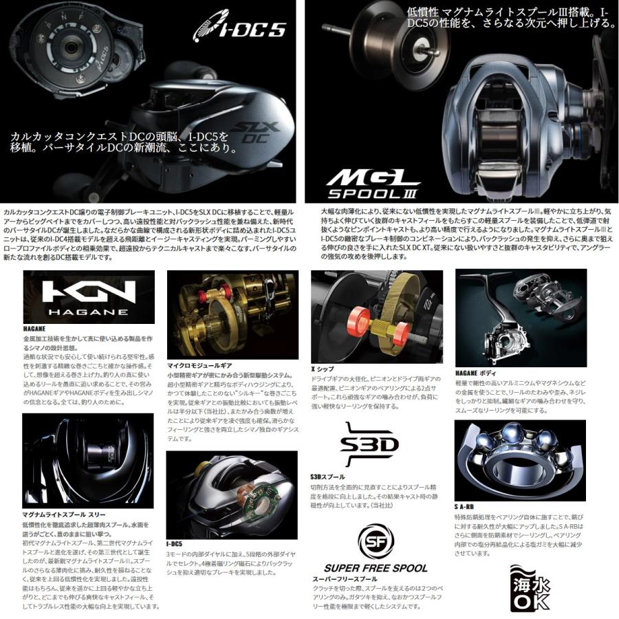 ●シマノ　22 SLX DC XT 71HG 左ハンドル (044716) 【まとめ送料割】