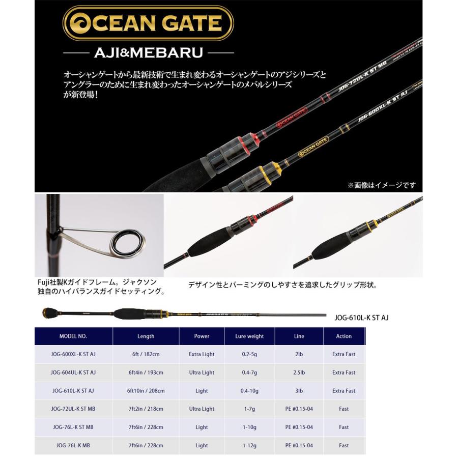 Jackson ○ジャクソン オーシャンゲート アジング JOG-610L-K ST Jackson ○ジャクソン オーシャンゲート アジング JOG-610L-K ST